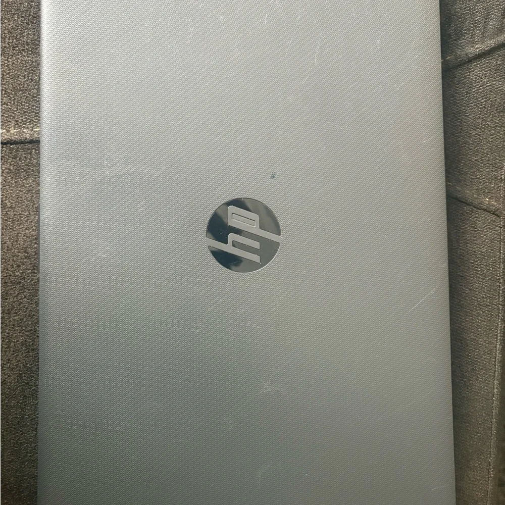HP Gray Laptop with Black Keyboard